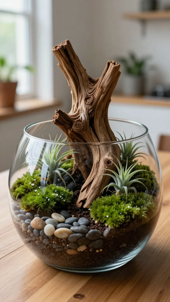 Driftwood Terrarium Centerpiece
