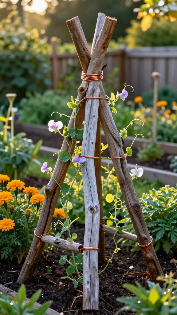 Driftwood Garden Trellis
