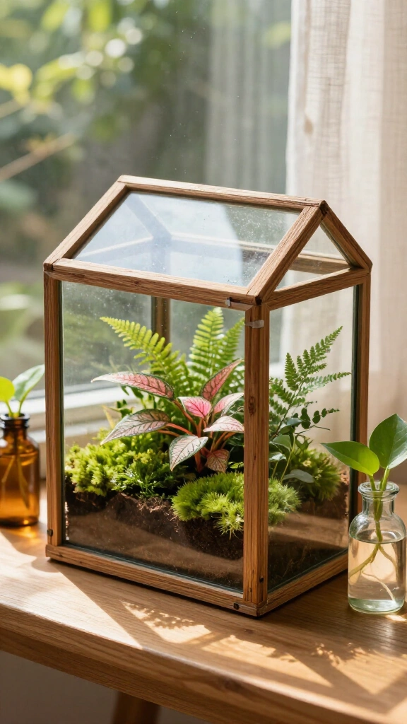 Upcycled Picture Frame Terrarium