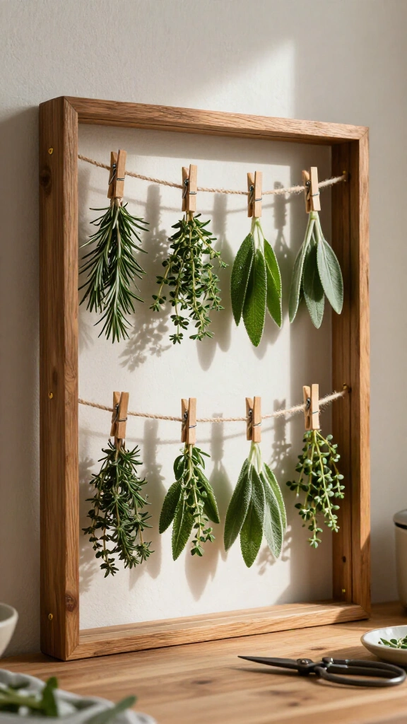 Hanging Herb Drying Rack