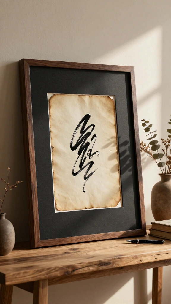 Framed Book Page Poetry