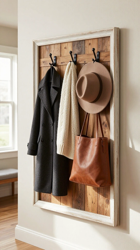 Framed Coat & Hat Rack