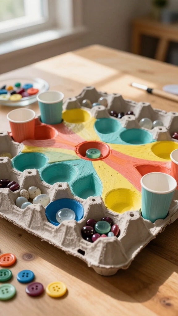 DIY mancala board game