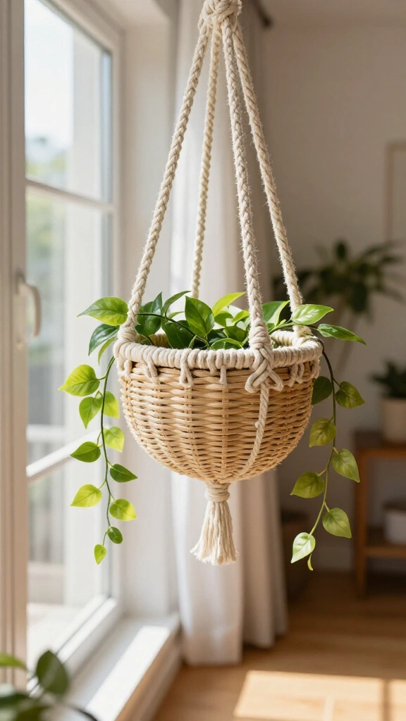 Upcycled Hanging Planters