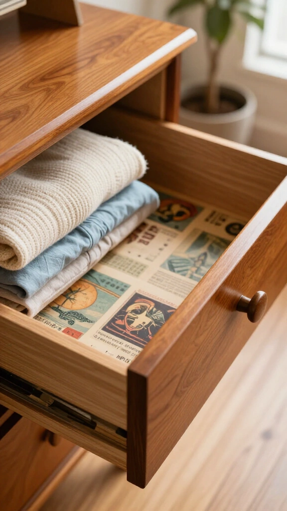 Decoupage Drawer Liners