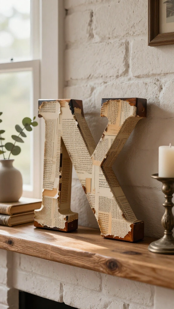 Farmhouse Typography Letters