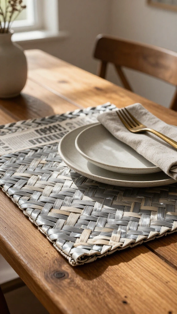 Woven Newspaper Placemats
