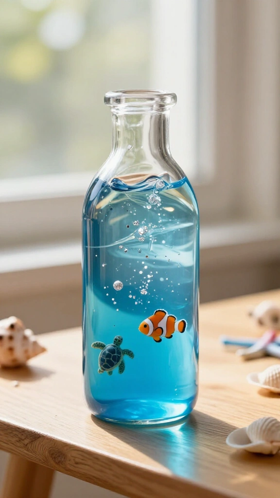 Ocean Sensory Bottle in a Jar