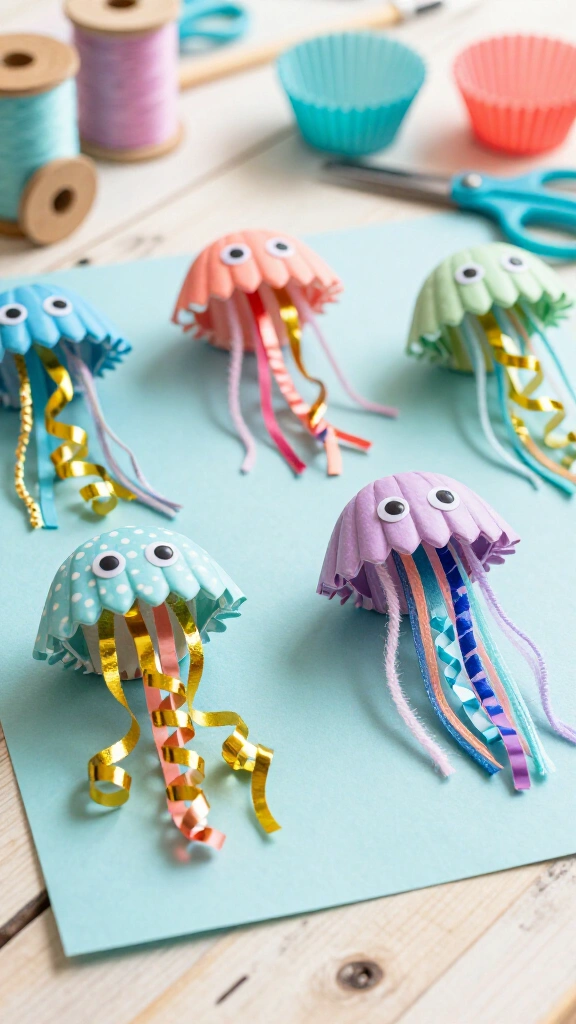 Cupcake Liner Jellyfish