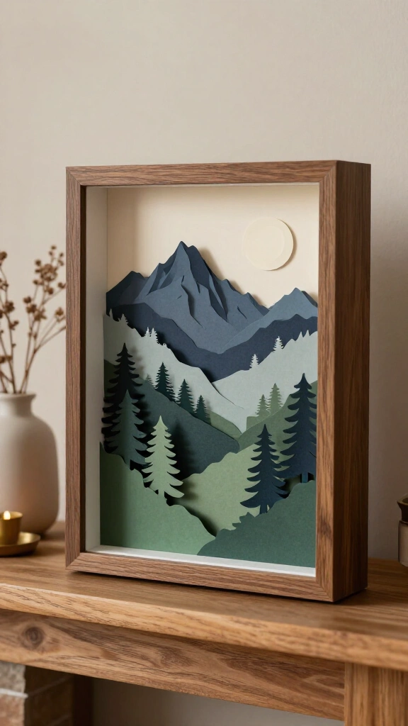 Layered Shadowbox Paper Art