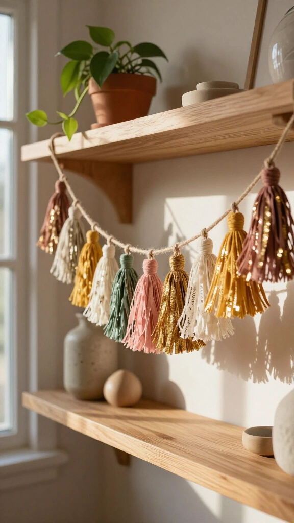 Bohemian Paper Fringe Tassel Garland