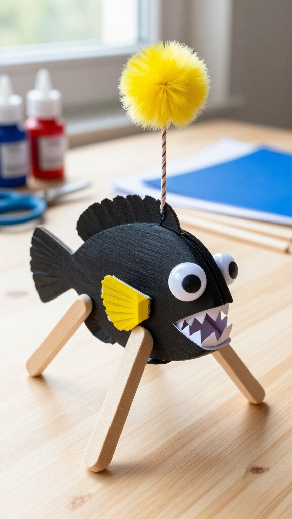 Popsicle Stick Anglerfish
