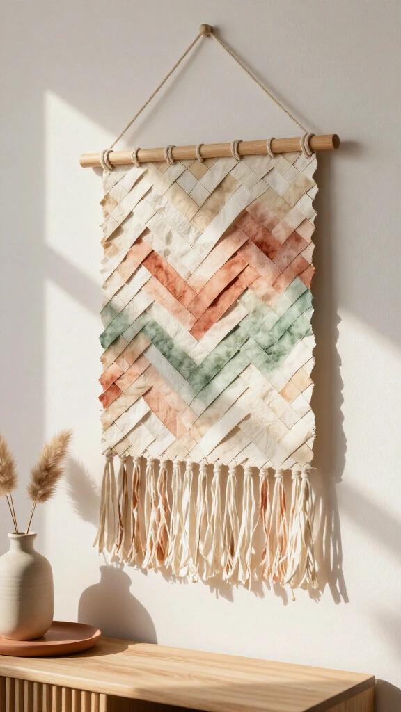 Woven Paper Wall Hanging