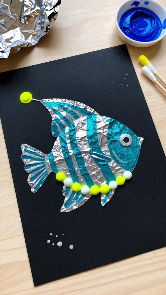 Foil-Printed Bioluminescent Lanternfish