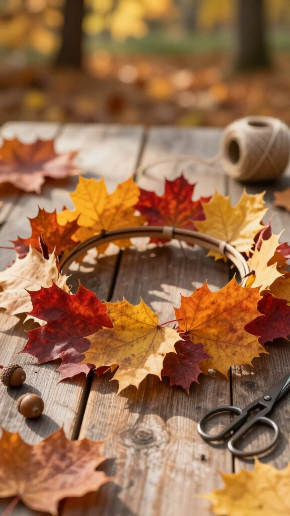 Autumn Leaf Crown