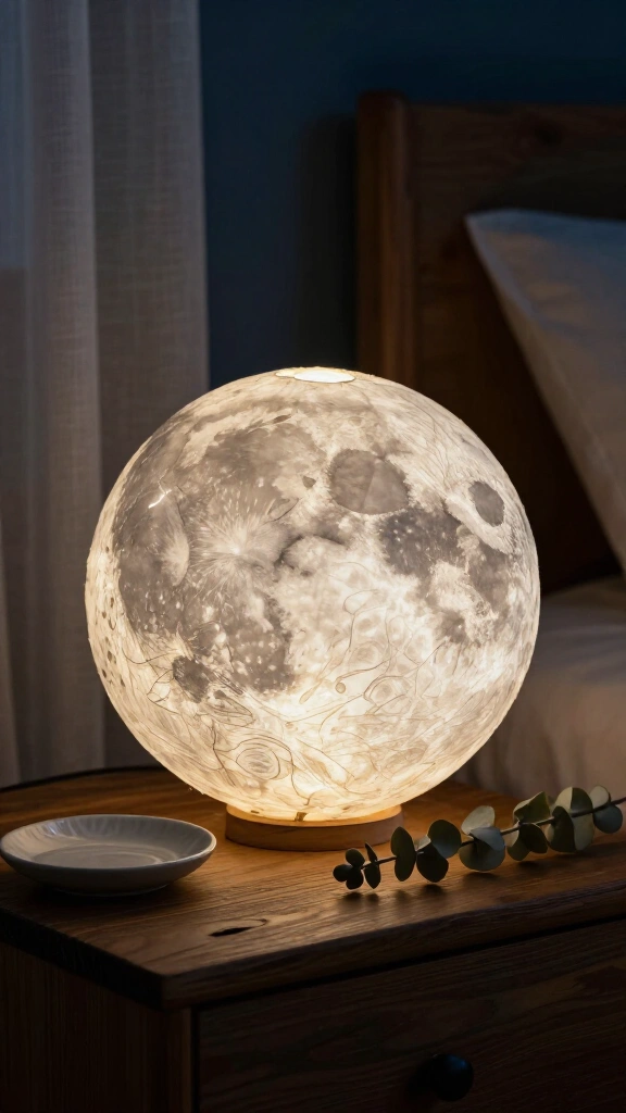 Glowing Moon Sphere Lamp