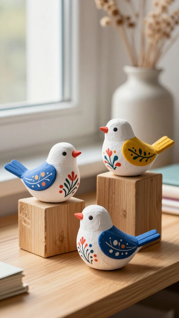Decorative Folk Art Birds