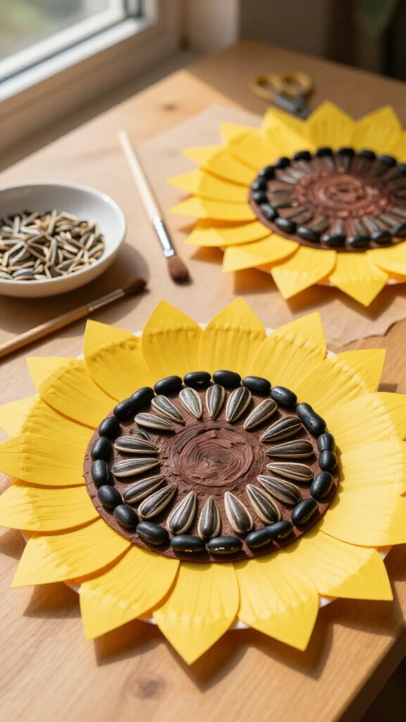 Paper Plate Sunflowers