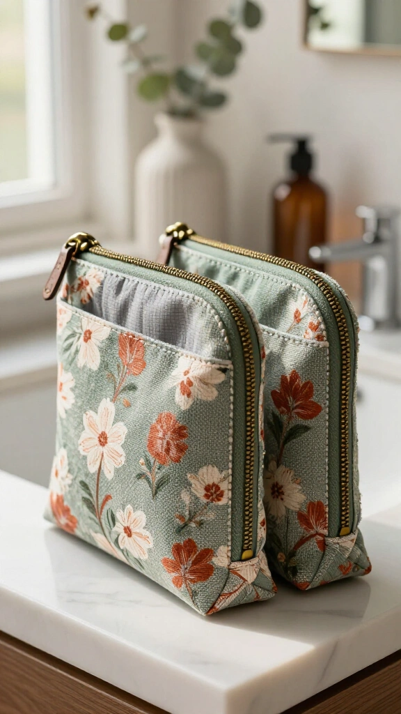 Boxed-Corner Zipper Pouches
