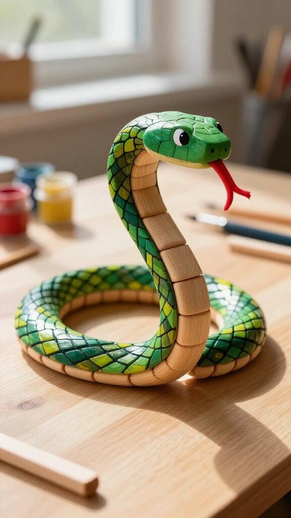 Articulated Wiggling Snake Toy