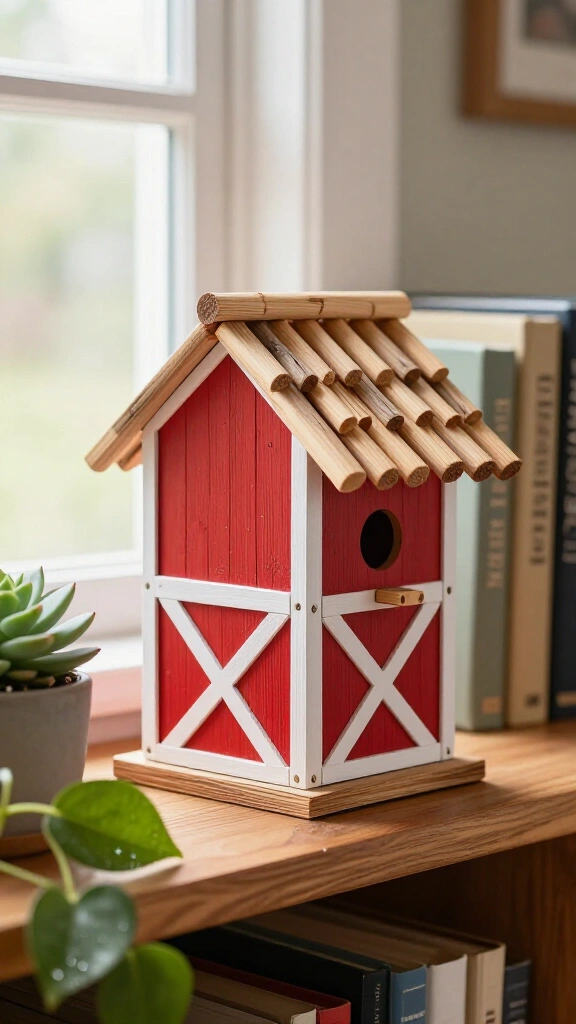 Miniature Barn Birdhouse