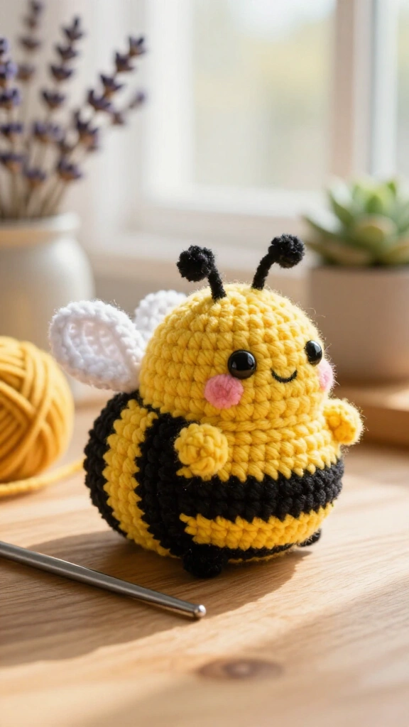 Chubby Amigurumi Bumblebee