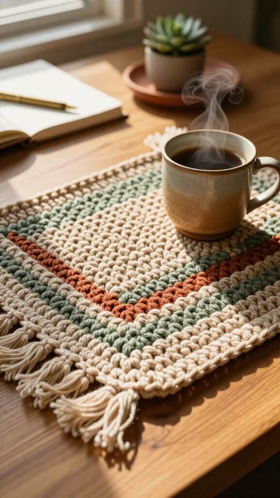 Textured Mug Rug