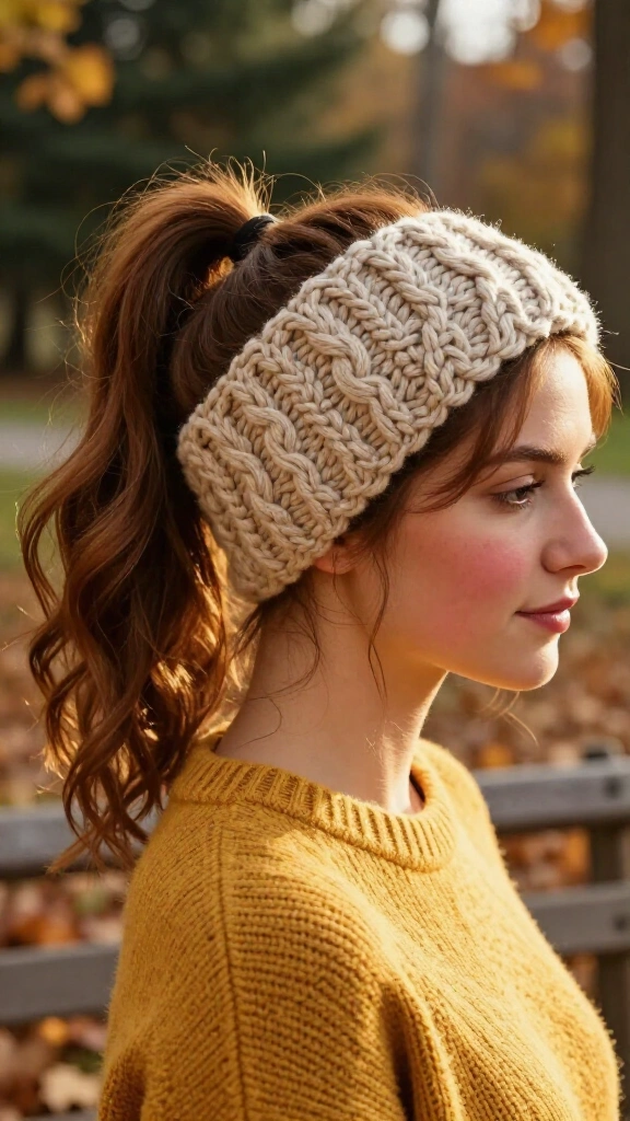 Braided Cable Ear Warmer