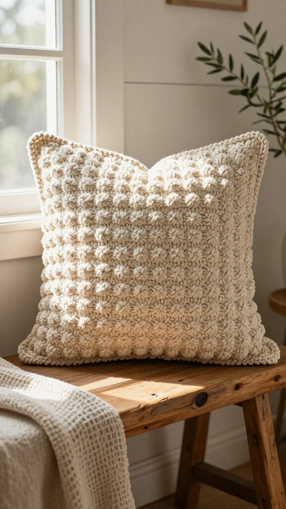 Textured Farmhouse Pillow Cover