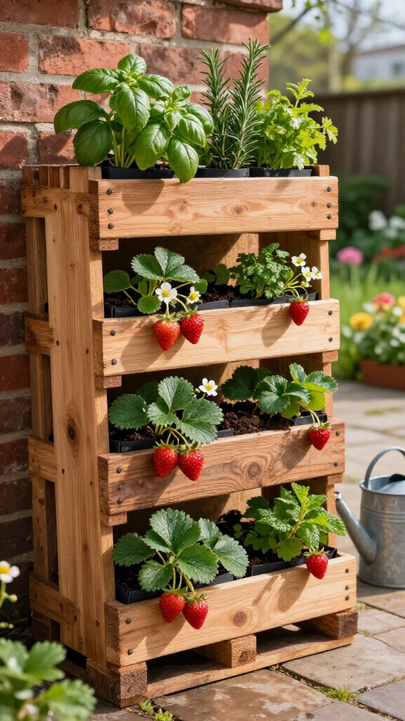 Upcycled Wooden Pallet Planter