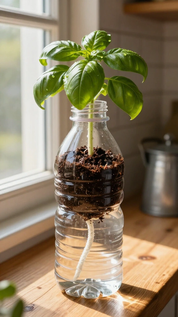Self-Watering Plastic Bottle Planters