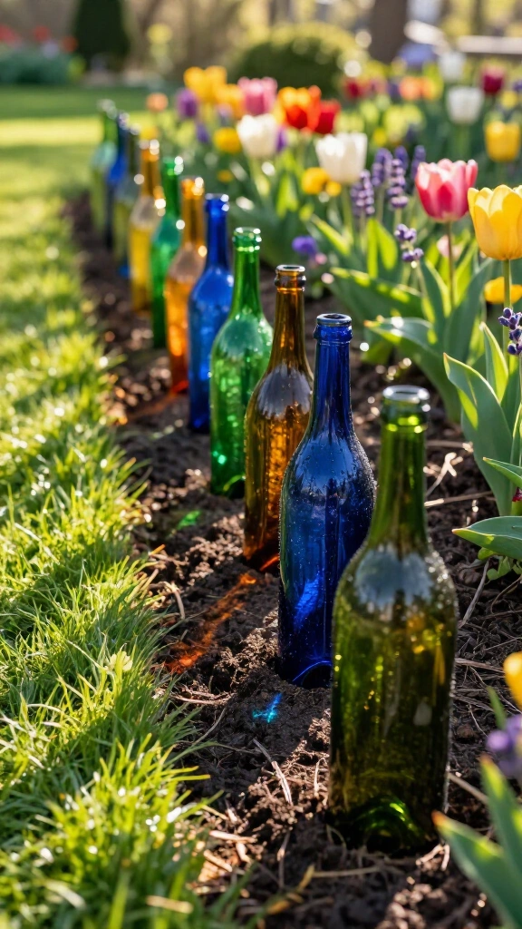 Whimsical Wine Bottle Border