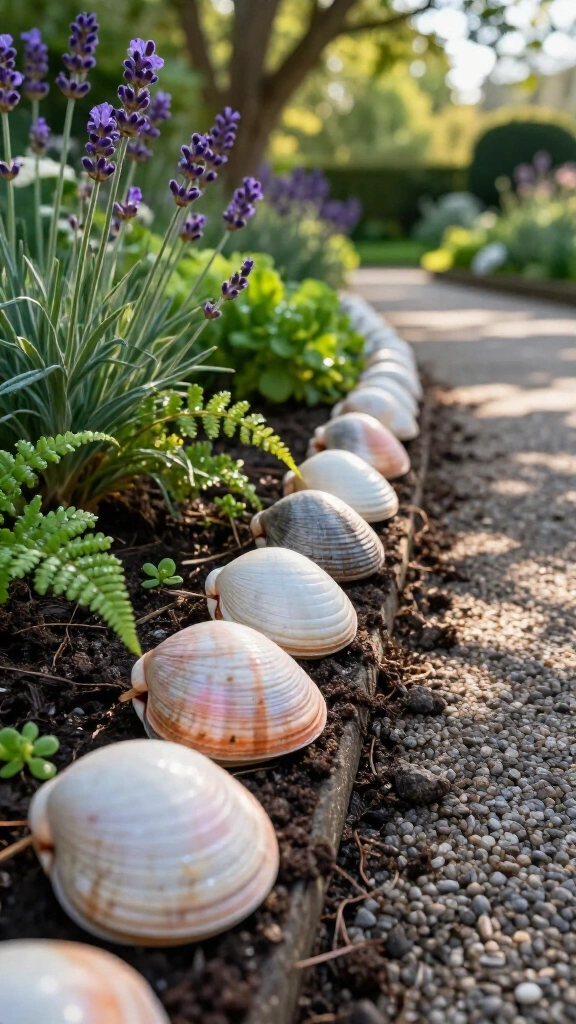 Seashell Garden Edging