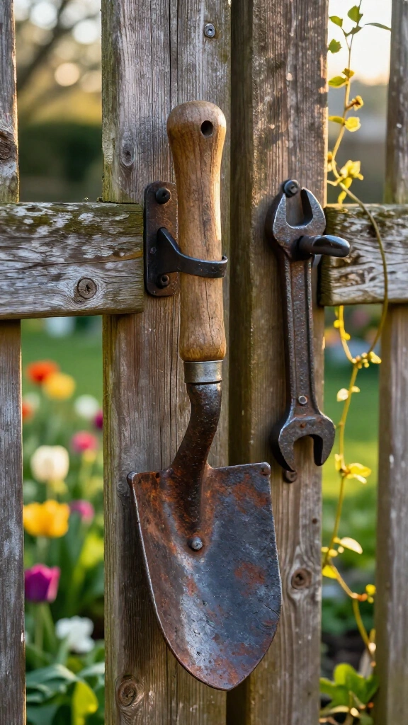 Vintage Tool Gate Handles & Hooks