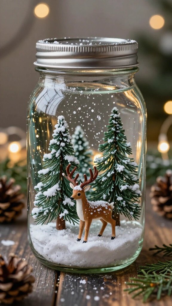 Snowy Winter Wonderland Snow Globe