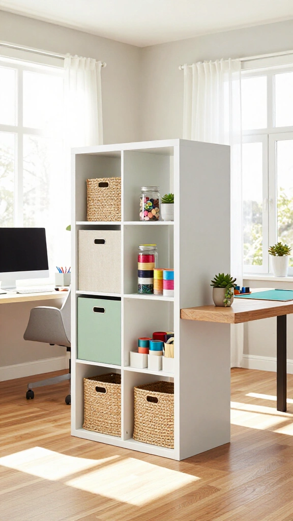 Modular cube storage room divider