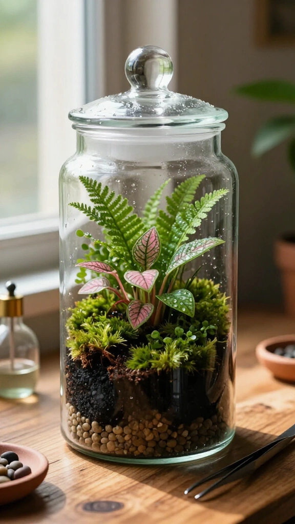 DIY Terrarium in a Jar