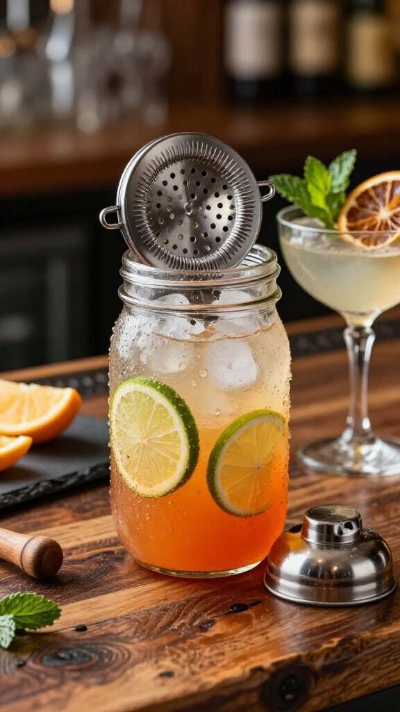 Mason Jar Cocktail Shaker