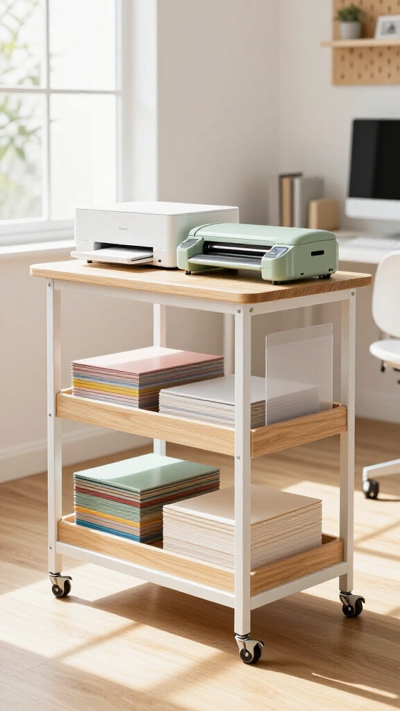 Rolling printer and cutting machine station