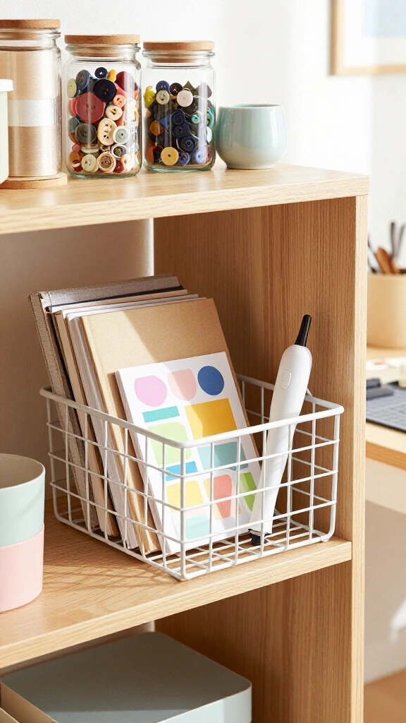Under-shelf wire baskets