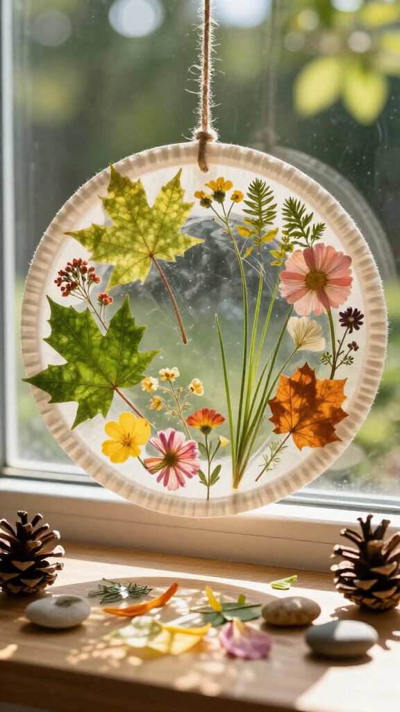 Nature Suncatcher Collages