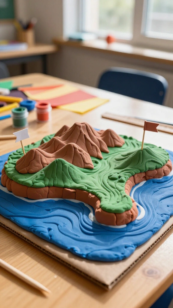 Clay Topographic Landform Island