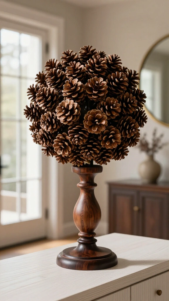 Pinecone Topiary Sphere