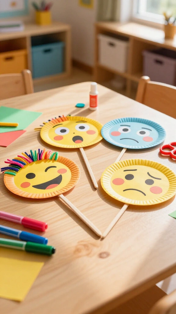 Emotion Mask Paper Cutouts