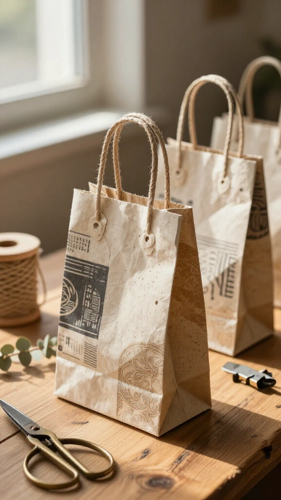 Newspaper Gift Bags
