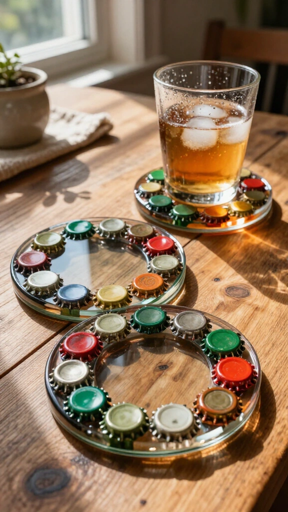Bottle Cap Drink Coasters