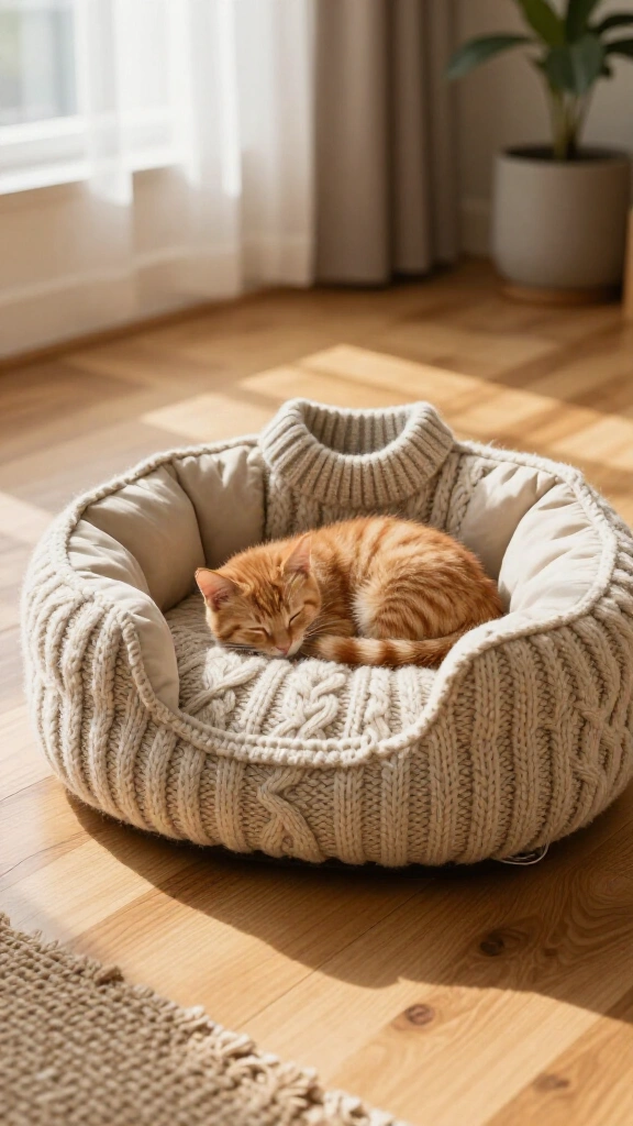 Old Sweater Pet Bed