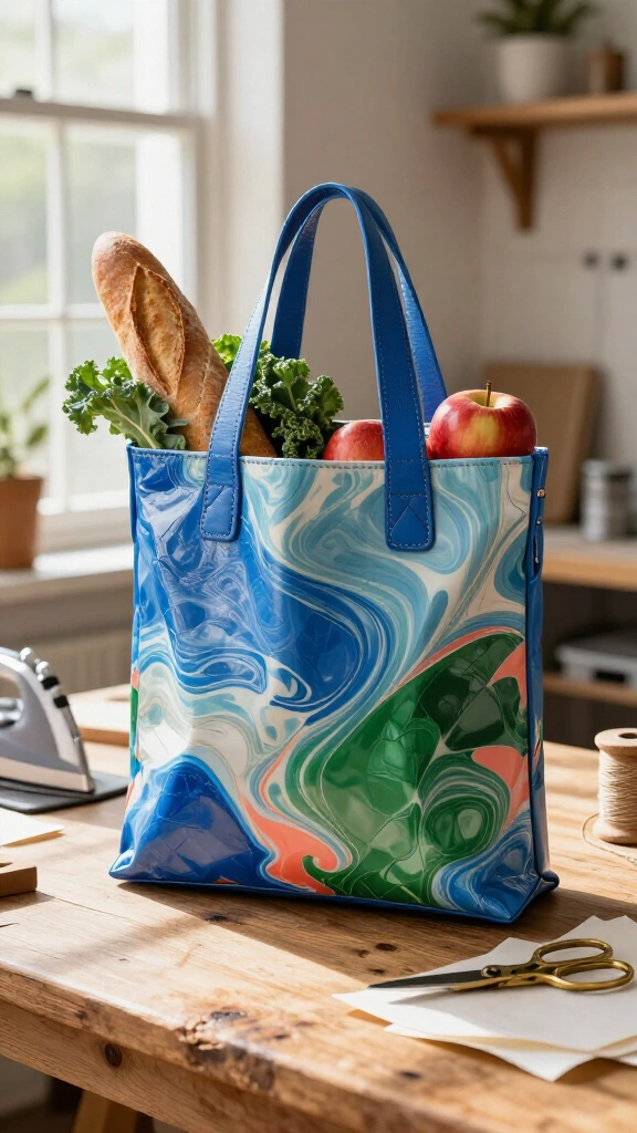 Fused Plastic Bag Shopping Tote