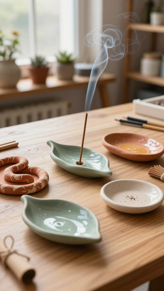 Air-Dry Clay Incense Holders