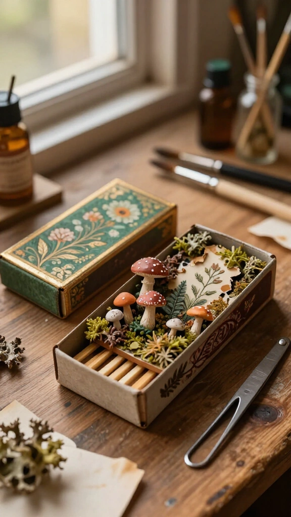 DIY Vintage Matchbox Art